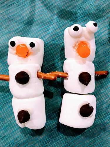 Marshmallow Snowman Craft