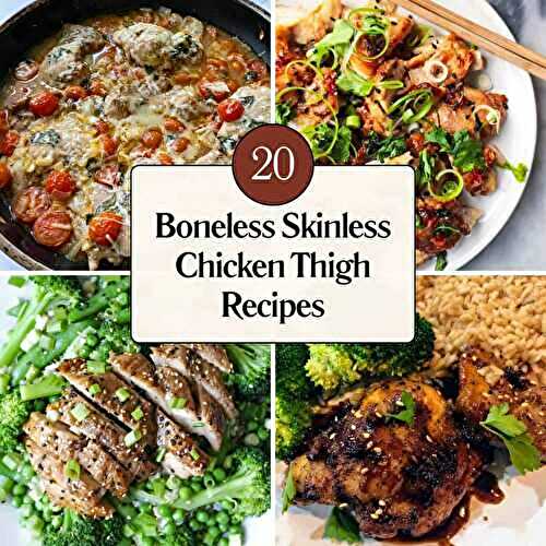 20 Boneless Skinless Chicken Thigh Recipes
