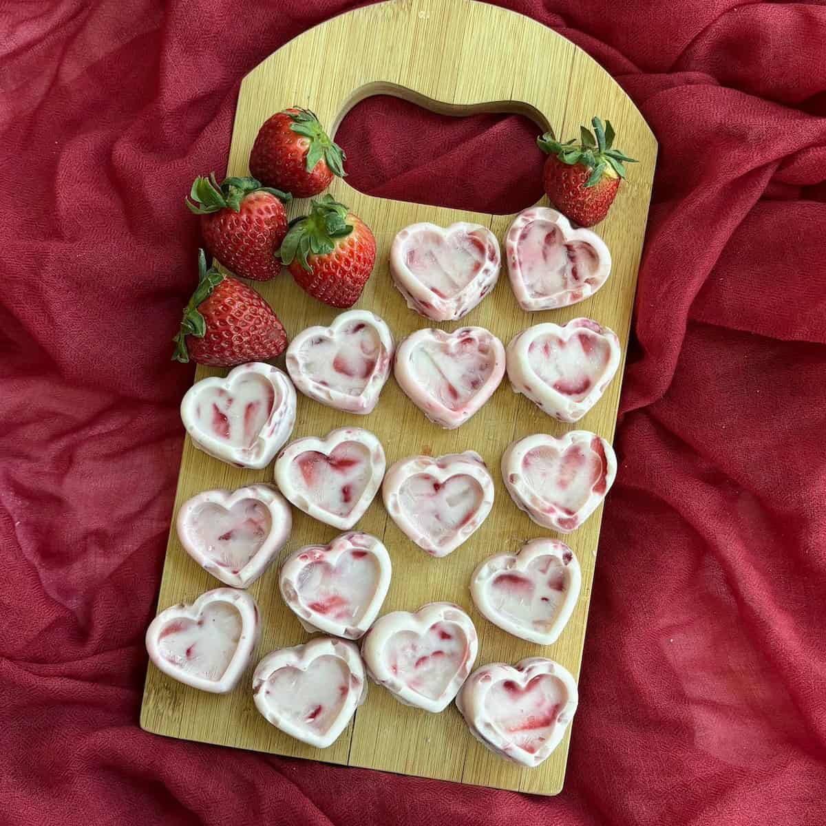 ❤️ Heart-Shaped Strawberry Yogurt Bites