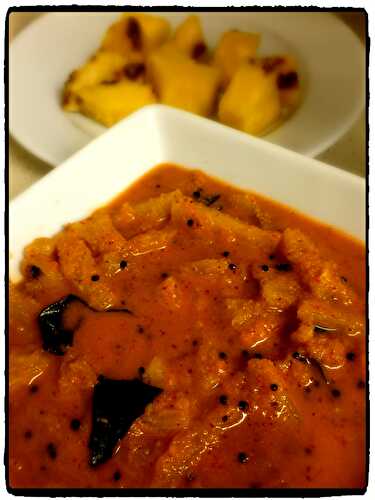 Ansache Sasav / Ananas Sasav / Pineapple Coconut Curry
