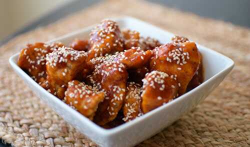 Baked Honey Sesame Chicken: Better choice then deep frying