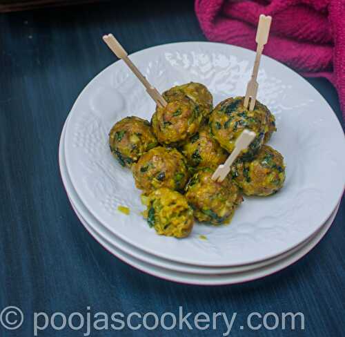 Baked Meat Balls Recipe - Pooja's Cookery