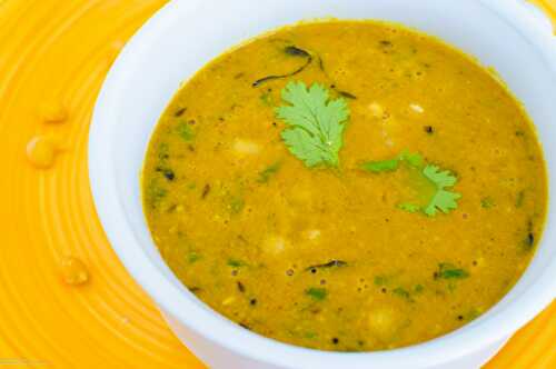 Chanya Ros / Yellow Dry Peas Curry Recipe - Pooja's Cookery