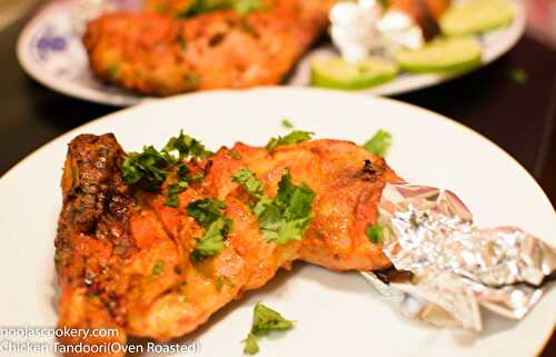 Chicken Tandoori(Oven Roasted) recipe - Pooja's Cookery