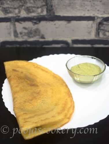 Crispy Daal Masala Dosas / Split Lentils Indian Crispy Pancakes - Pooja's Cookery