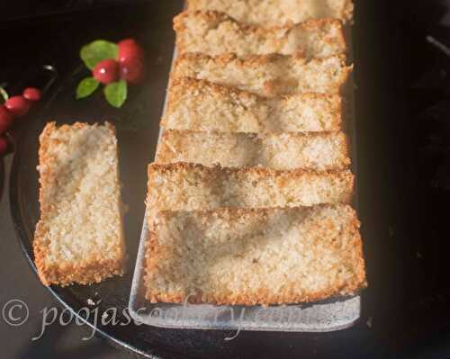 Goan Eggless Baath Cake | Sooji Coconut Cake - Pooja's Cookery