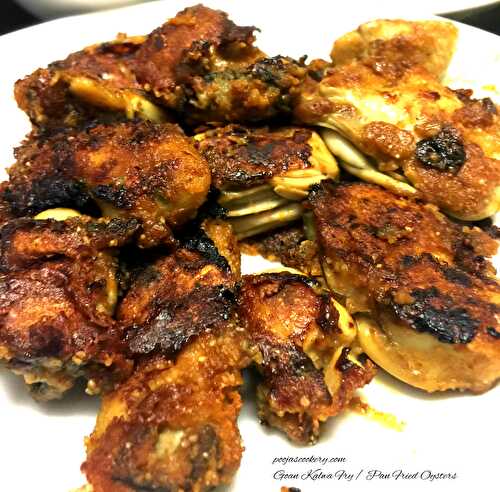 Goan Kalwa Fry / Pan Fried Oysters recipe - Pooja's Cookery