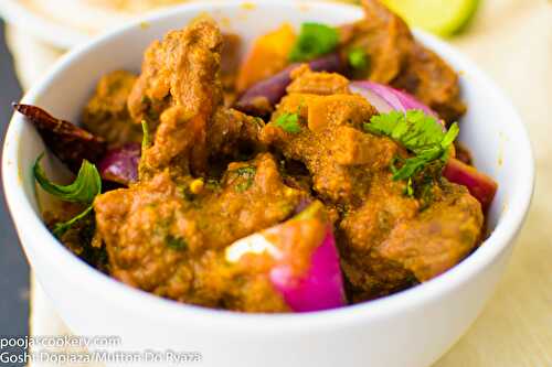 Gosht Dopiaza/Mutton Do Pyaza Recipe - Pooja's Cookery