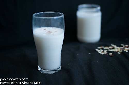 How to extract Almond Milk?