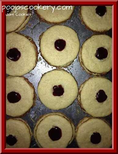 Jam Cookies / Jam Filled Cookies / Cookies With Jam