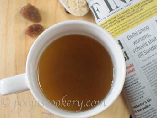 Karupatti Coffee/ Dry Ginger Coffee Recipe - Pooja's Cookery