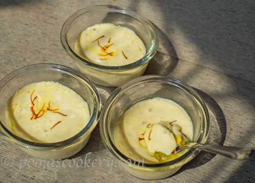 Microwave Bhapa Doi - Bengali Dessert - Pooja's Cookery