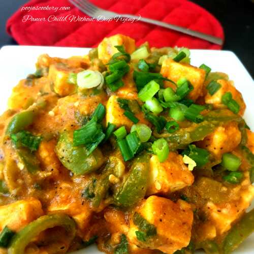 Paneer Chilli(Without Deep Frying)