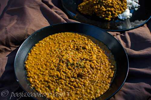 Red Lentil Curry Without Coconut Recipe - Pooja's Cookery