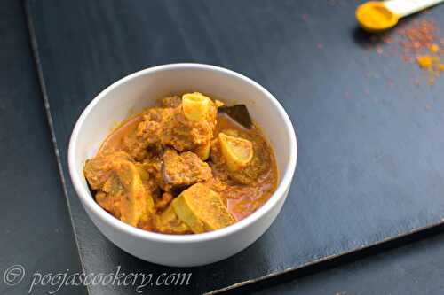 Simple Mutton / Goat Curry Recipe - Pooja's Cookery