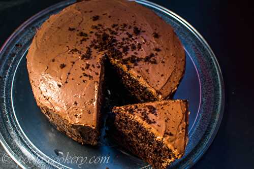 Soft And Moist Chocolate Cake Recipe - Pooja's Cookery