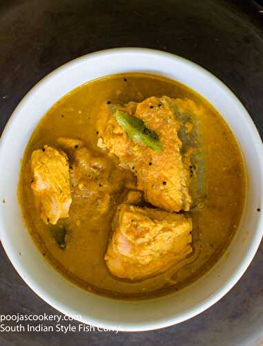 South Indian Style Fish Curry Recipe - Pooja's Cookery