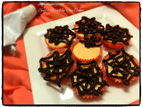 Spider Web On Cup Cakes