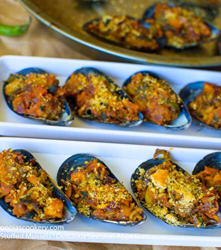 Stuffed Mussels : Delicious Seafood Appetizer Recipe - Pooja's Cookery