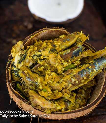 Tallyanche Suke / Sardine Dry Recipe - Pooja's Cookery