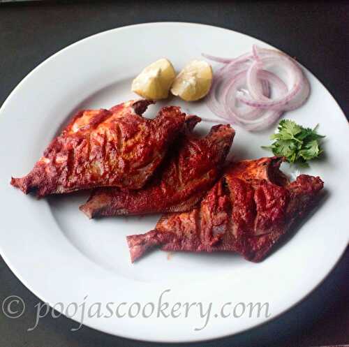 Tandoori Paplet | Pomfret Tandoori Recipe - Pooja's Cookery
