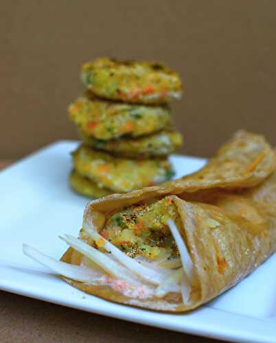 Vegetarian Frankie : Popular Indian Street food Recipe - Pooja's Cookery