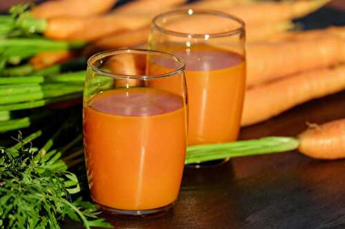 Carrots and grapefruits cold soup