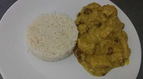 Colombo chicken with bananas