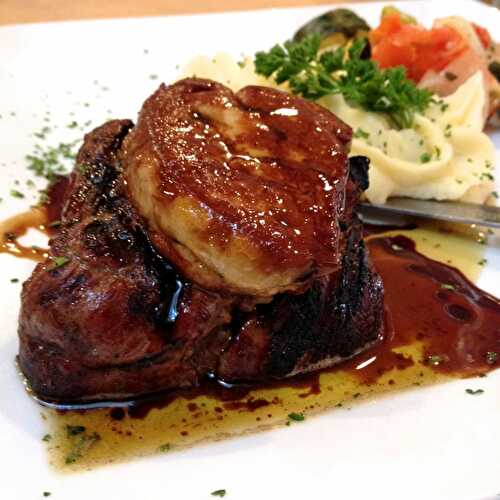 Fillet mignon with its goose liver sauce