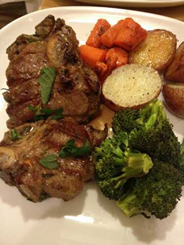 Lamb with green vegetables recipe