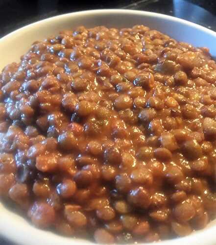 Lentils in a Moroccan style