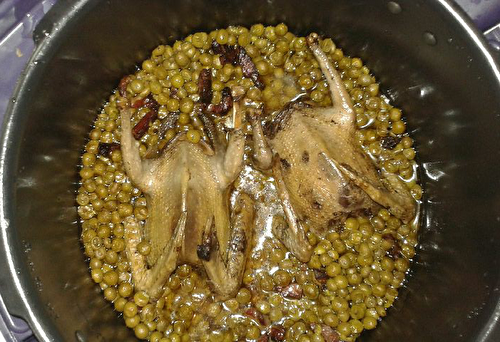 Pigeon and small peas