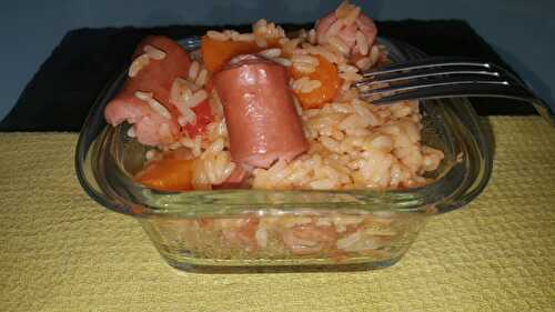 Rice with Strasbourg sausages
