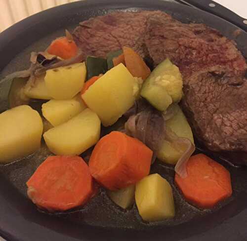 Roast beef with vegetables form Elodie