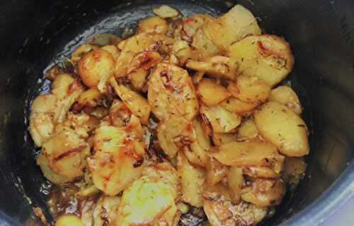 Soft potatoes with paprika