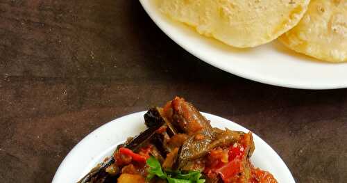 Achari Baingan/Eggplant with Pickled Spices