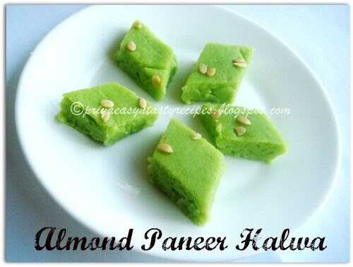 Almond Paneer Halwa
