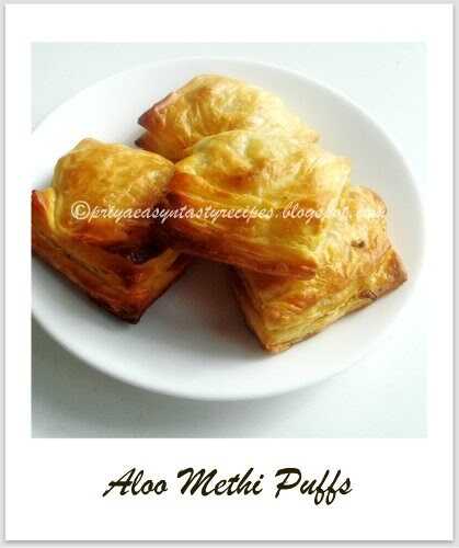 Aloo Methi Puffs