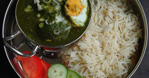 Anda Palak/Spinach Egg Curry