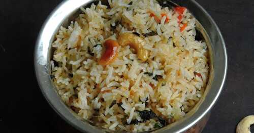 Andhra Style Mint Rice/Pudhina Annam