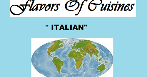 Announcing Flavors of Cuisines - Italian