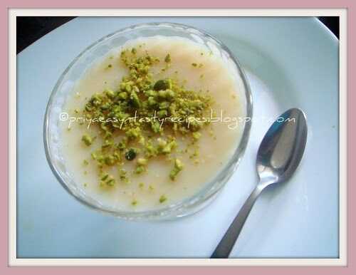 Badmeli Muhallebi - Turkish Almond Milk Pudding
