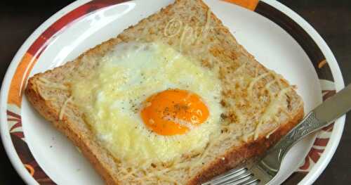 Baked Cheesy Egg Toast