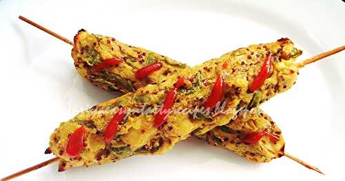 Baked Mixed Veggies & Quinoa Seekh Kebabs