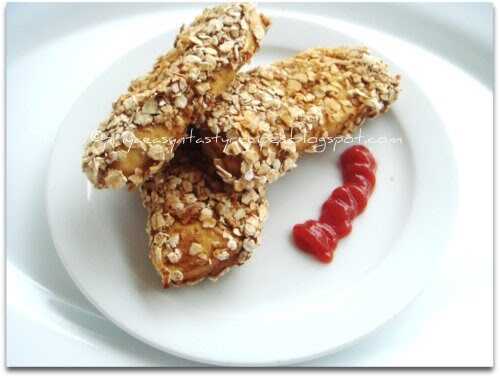 Baked Oats Crusted Tofu Steaks