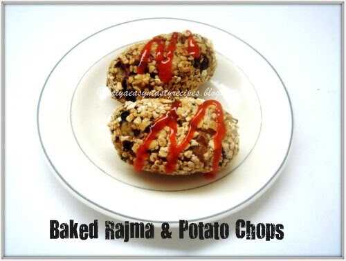 Baked Rajma & Potato Chops