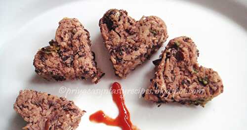Baked Red Kidney Beans & Brown Rice Patties