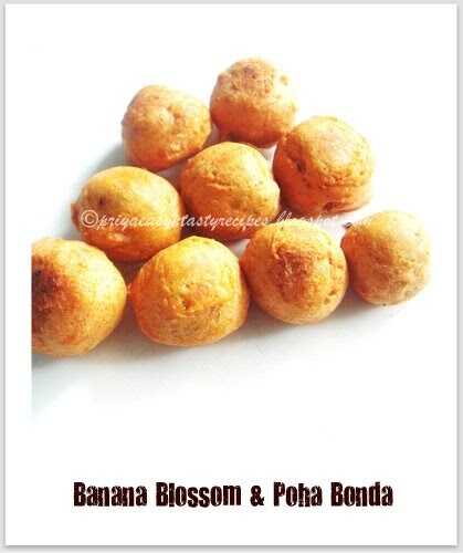 Banana Blossom & Poha Bonda