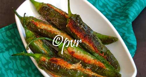 Barith Marchavangun/Kashmiri Stuffed Chillies -  Jammu & Kashmir Special