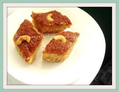 Basboosa/Babousa - An Arabic Dessert